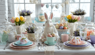 Table Set for An Easter Party