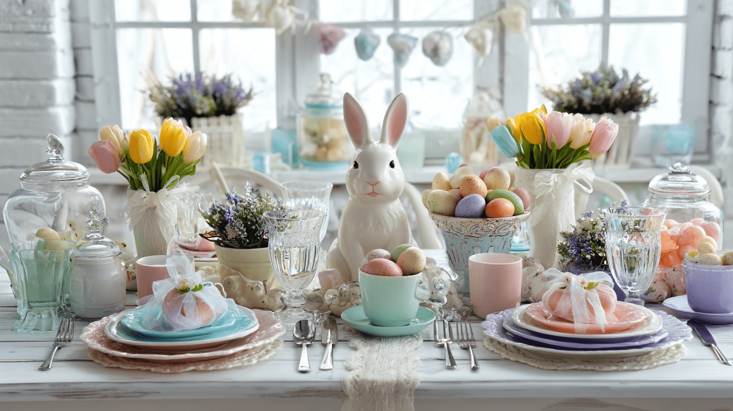 Table Set for An Easter Party